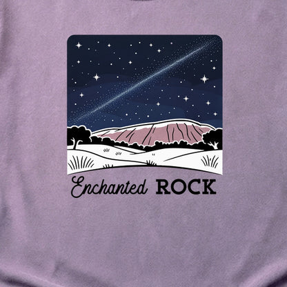 Enchanted Rock at Night Cotton T-Shirt