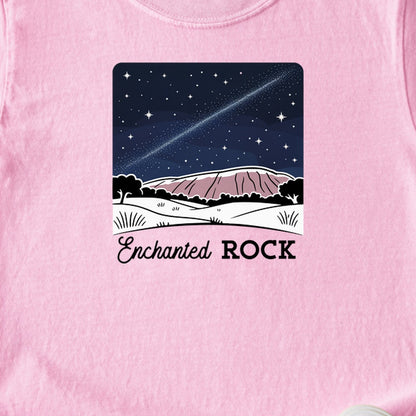 Enchanted Rock at Night Kids Cotton T-Shirt