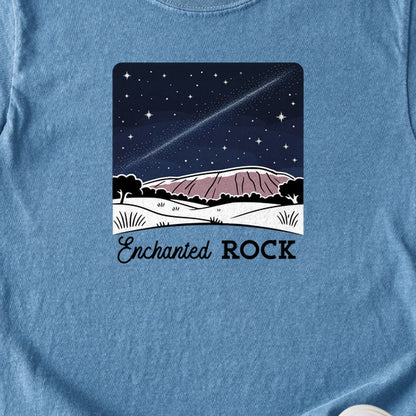 Enchanted Rock at Night Kids Cotton T-Shirt