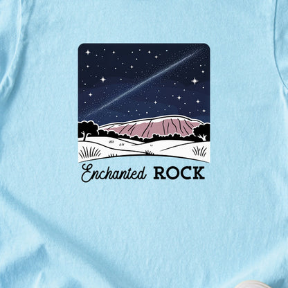 Enchanted Rock at Night Kids Cotton T-Shirt