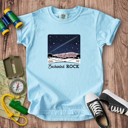 Enchanted Rock at Night Kids Cotton T-Shirt