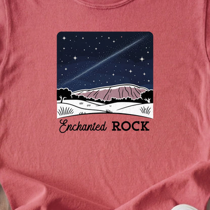 Enchanted Rock at Night Kids Cotton T-Shirt