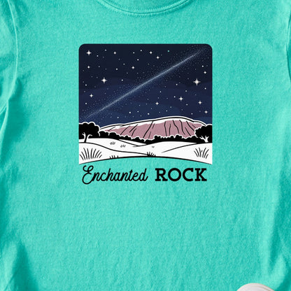 Enchanted Rock at Night Kids Cotton T-Shirt