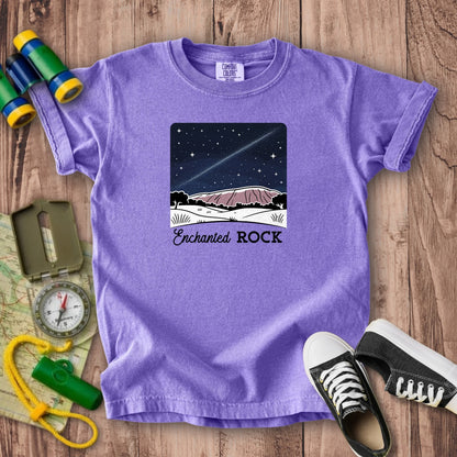Enchanted Rock at Night Kids Cotton T-Shirt
