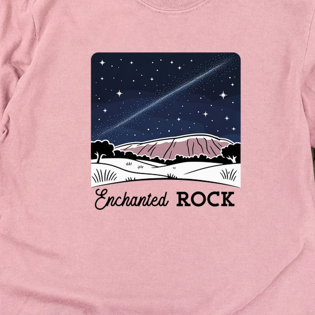 Enchanted Rock at Night Cotton Long Sleeve