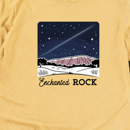Enchanted Rock at Night Cotton Long Sleeve
