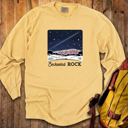 Enchanted Rock at Night Cotton Long Sleeve