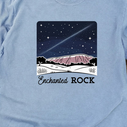 Enchanted Rock at Night Cotton Long Sleeve