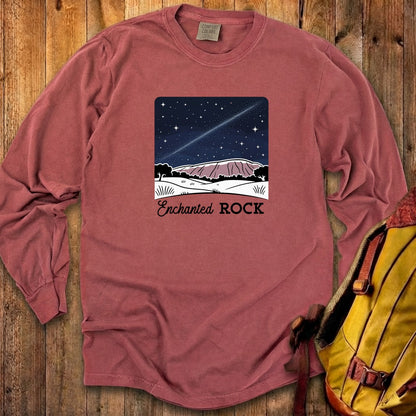 Enchanted Rock at Night Cotton Long Sleeve
