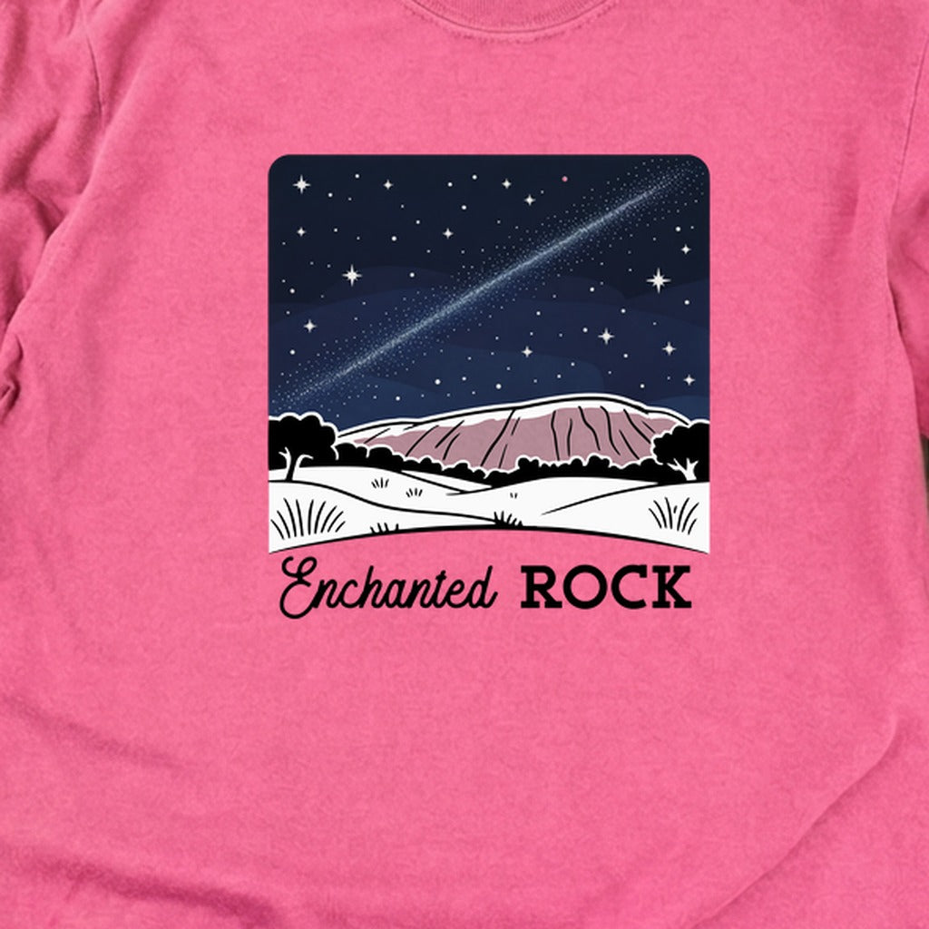 Enchanted Rock at Night Cotton Long Sleeve