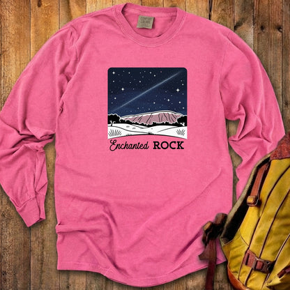 Enchanted Rock at Night Cotton Long Sleeve