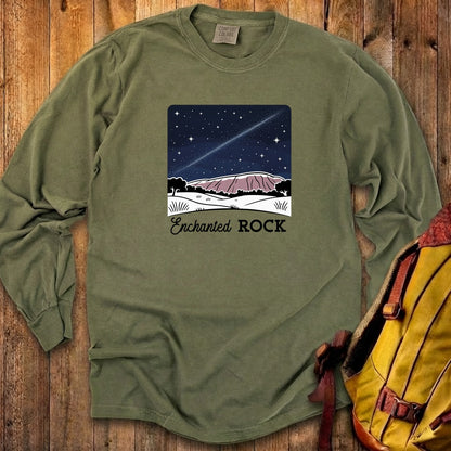 Enchanted Rock at Night Cotton Long Sleeve