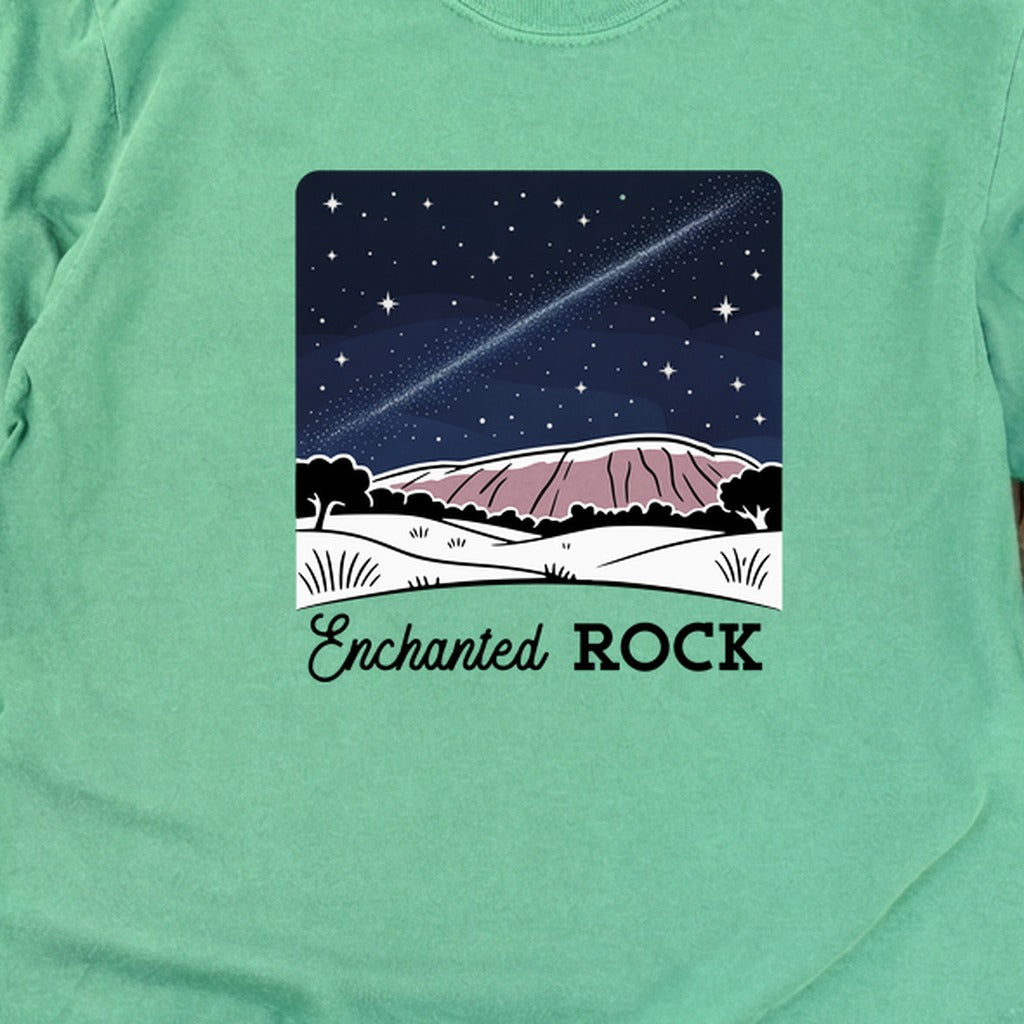 Enchanted Rock at Night Cotton Long Sleeve