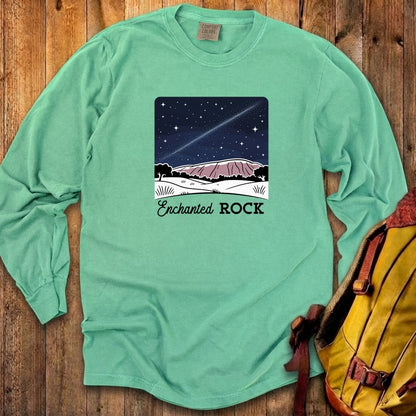 Enchanted Rock at Night Cotton Long Sleeve