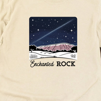 Enchanted Rock at Night Cotton Long Sleeve