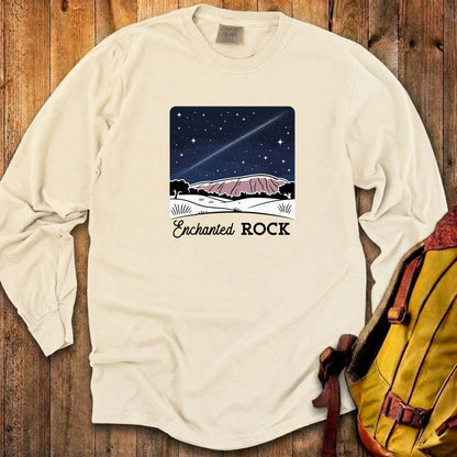 Enchanted Rock at Night Cotton Long Sleeve