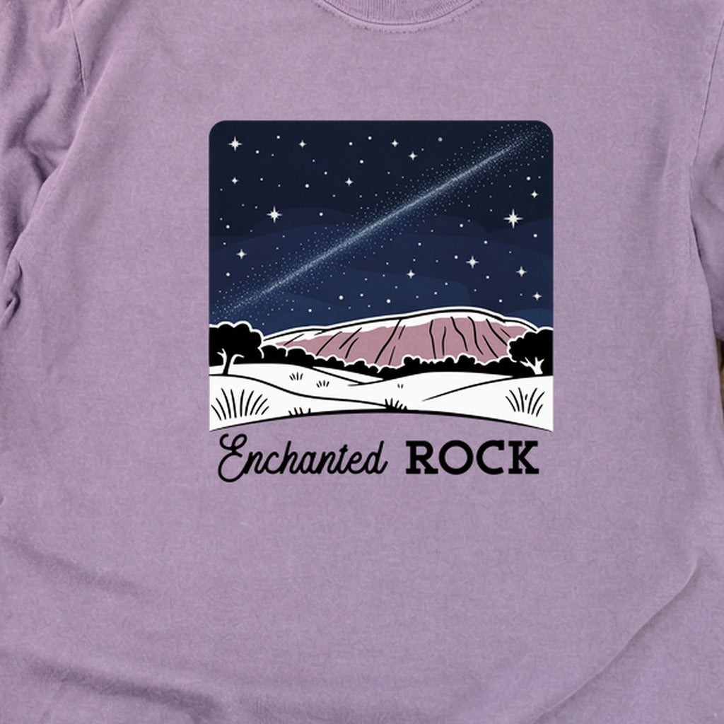 Enchanted Rock at Night Cotton Long Sleeve