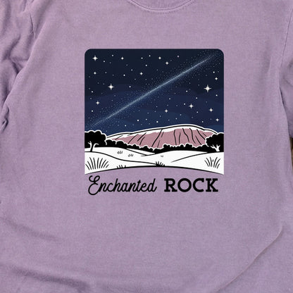 Enchanted Rock at Night Cotton Long Sleeve