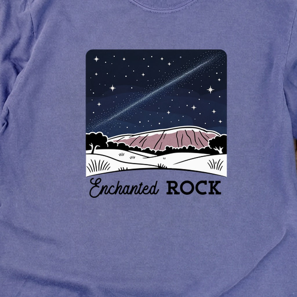 Enchanted Rock at Night Cotton Long Sleeve