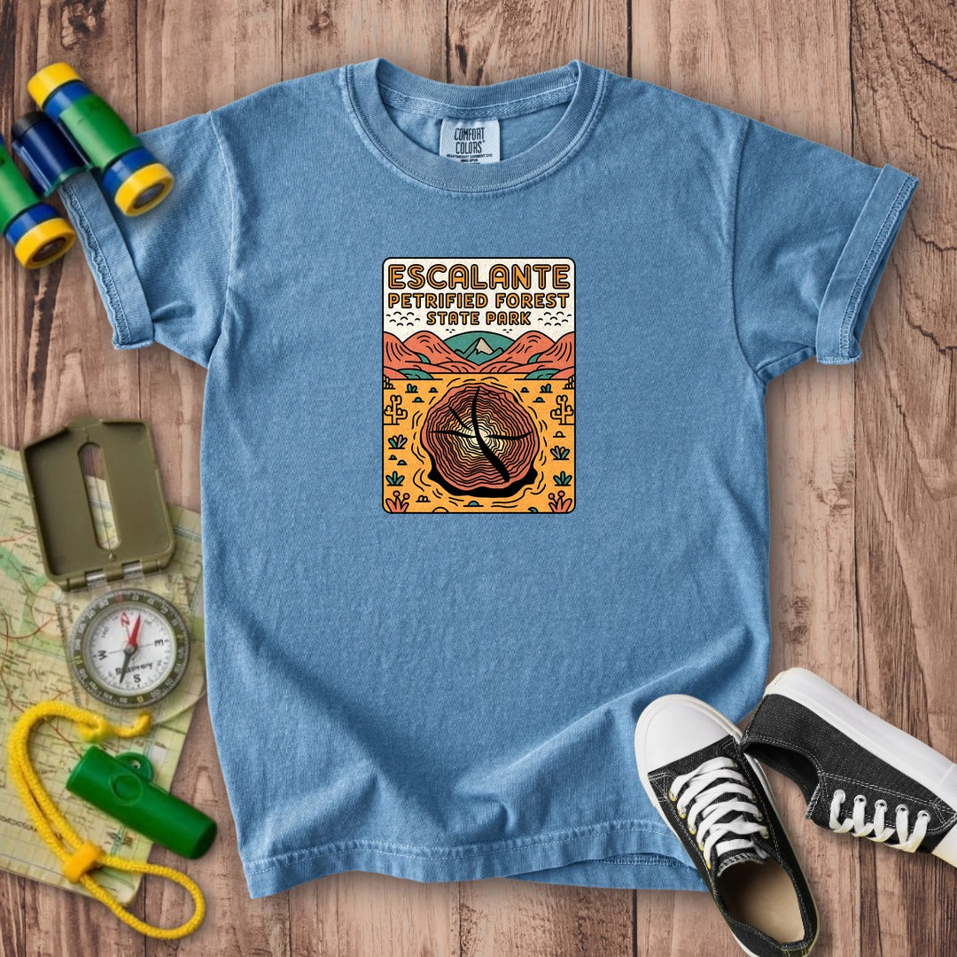Escalante Petrified Forest State Park Kids Cotton T-Shirt