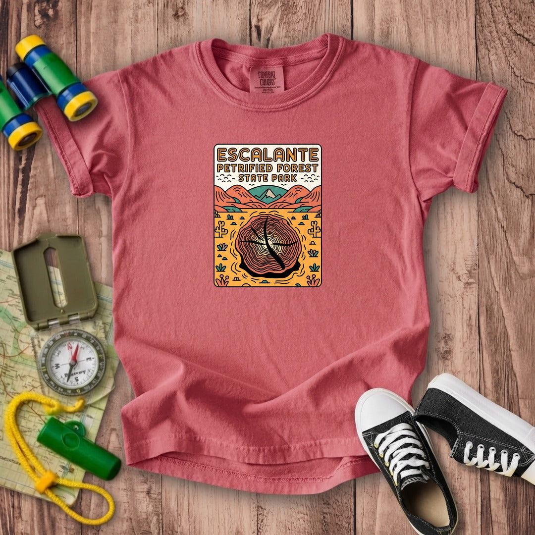 Escalante Petrified Forest State Park Kids Cotton T-Shirt