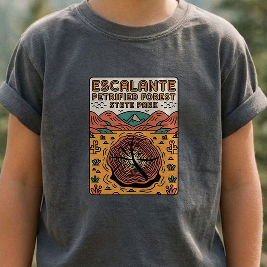 Escalante Petrified Forest State Park Kids Cotton T-Shirt