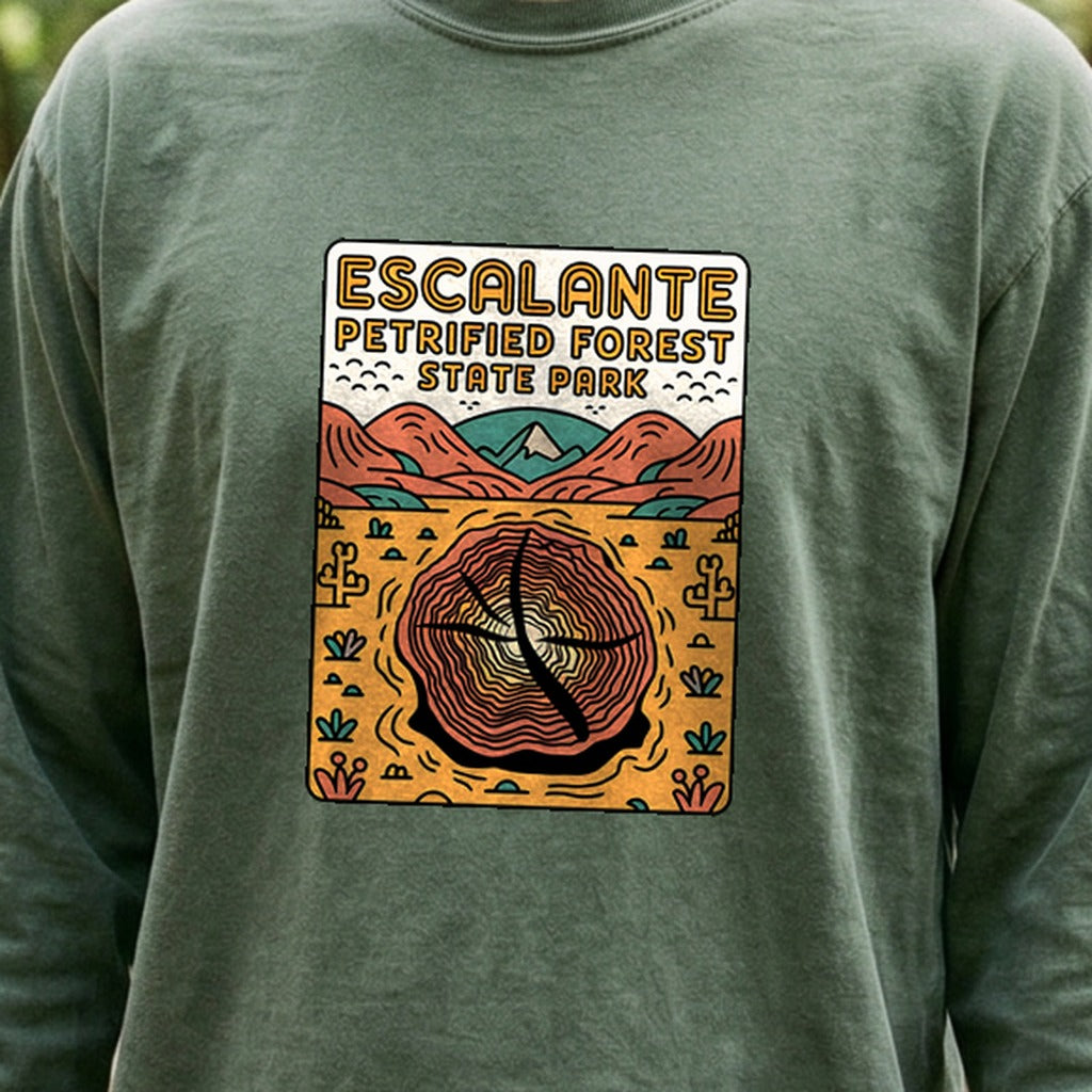 Escalante Petrified Forest State Park Cotton Long Sleeve