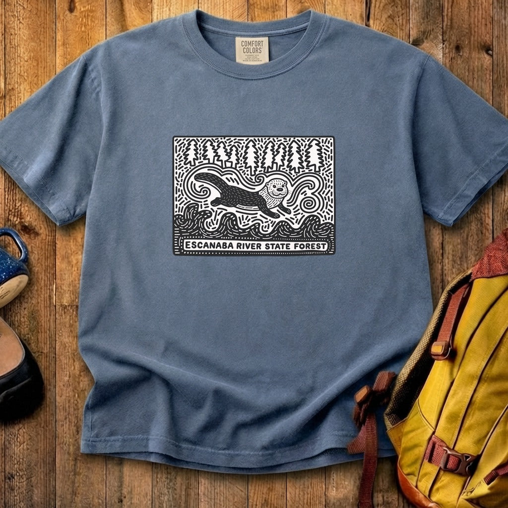 Escanaba River State Forest Cotton T-Shirt