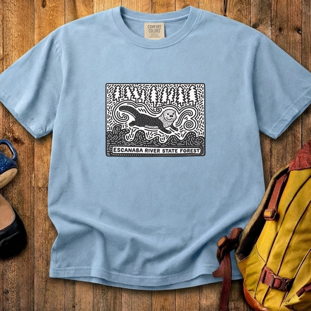 Escanaba River State Forest Cotton T-Shirt