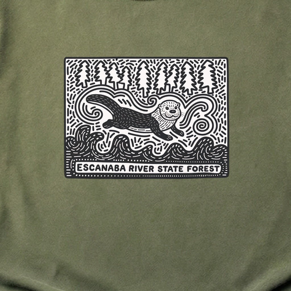 Escanaba River State Forest Cotton T-Shirt