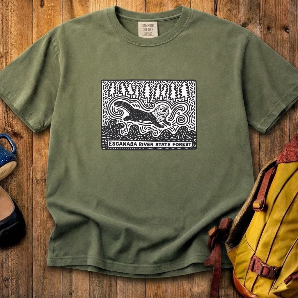 Escanaba River State Forest Cotton T-Shirt