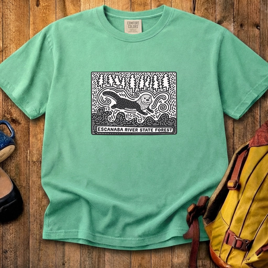 Escanaba River State Forest Cotton T-Shirt