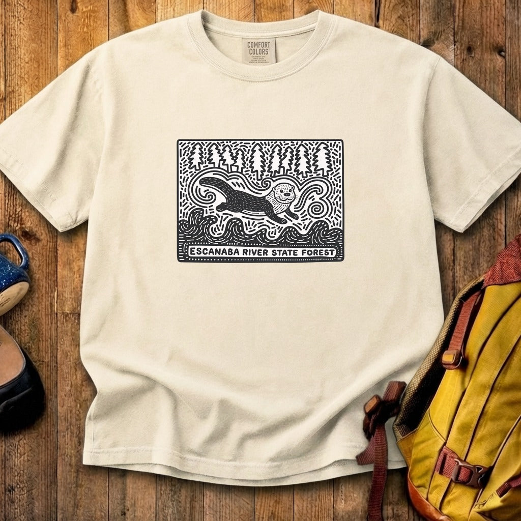 Escanaba River State Forest Cotton T-Shirt