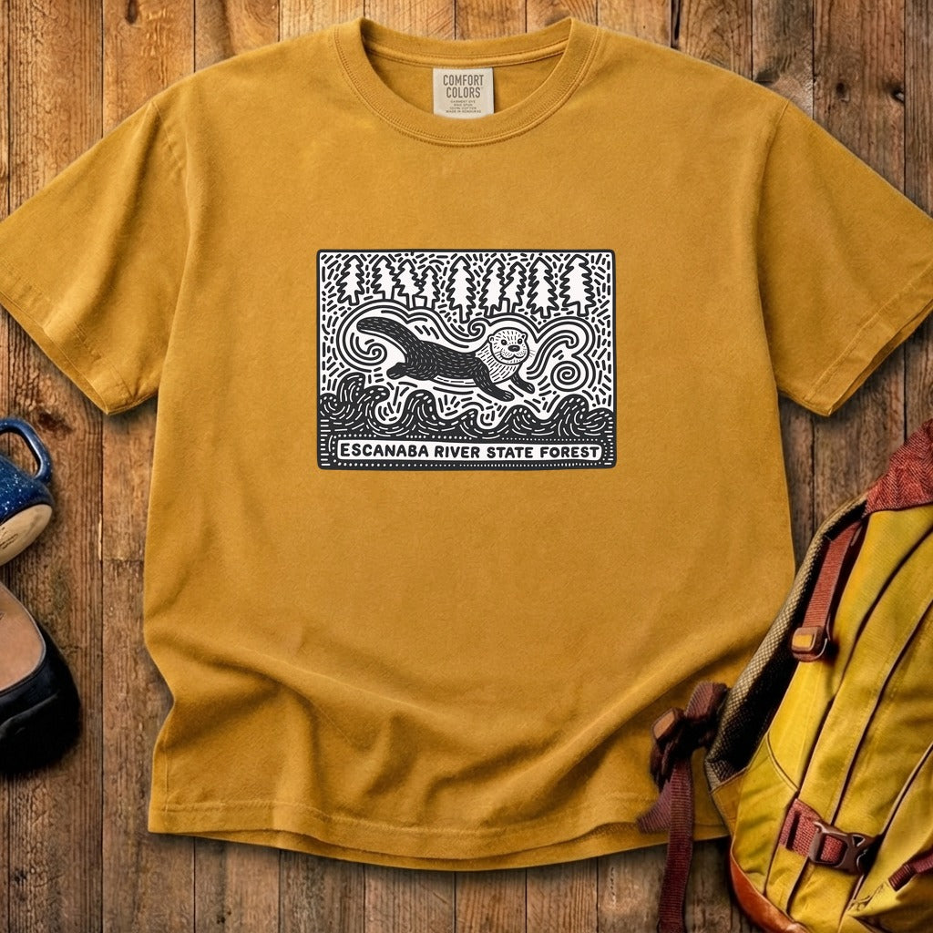 Escanaba River State Forest Cotton T-Shirt