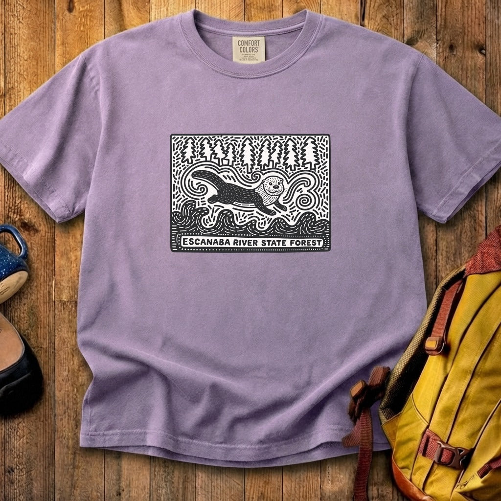 Escanaba River State Forest Cotton T-Shirt