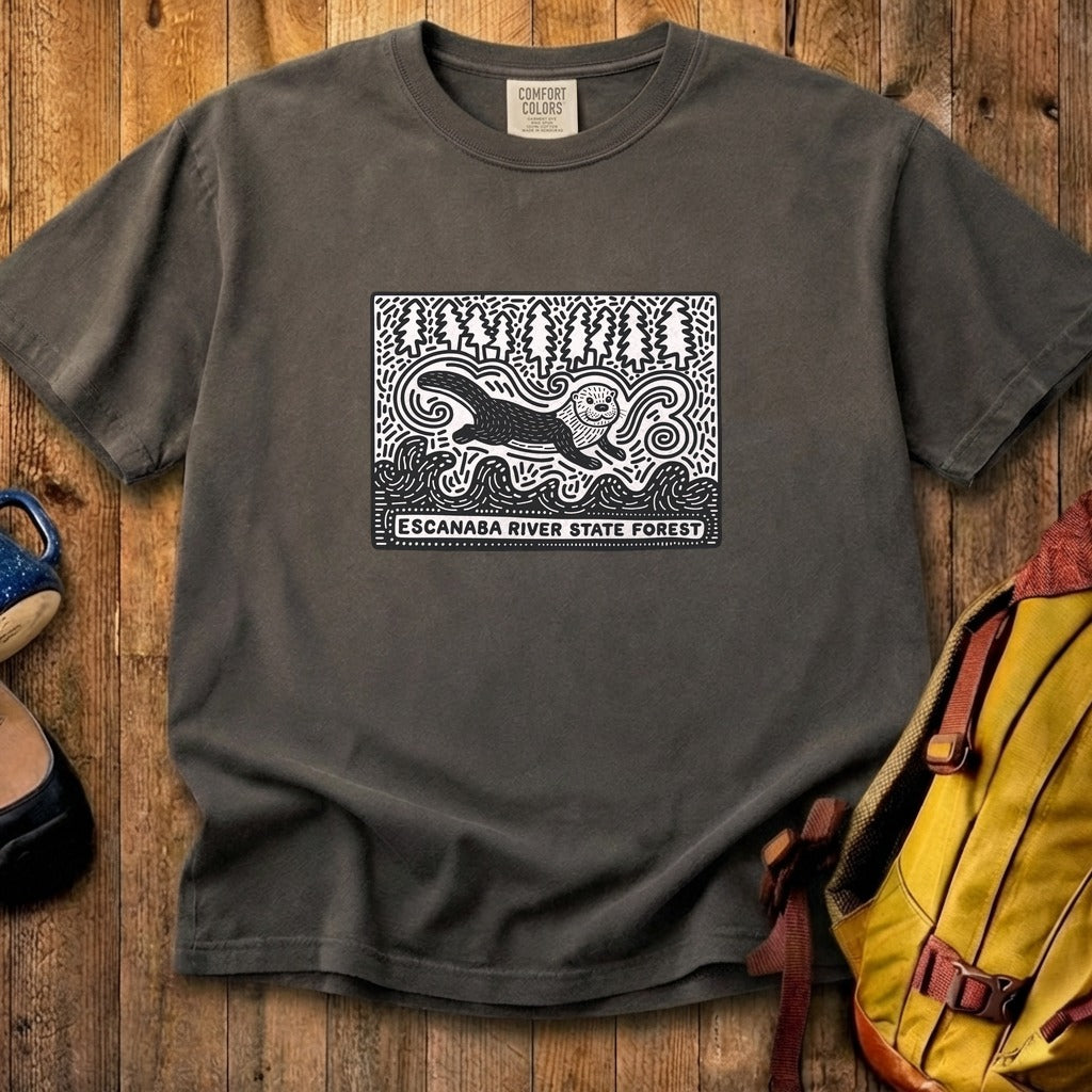 Escanaba River State Forest Cotton T-Shirt