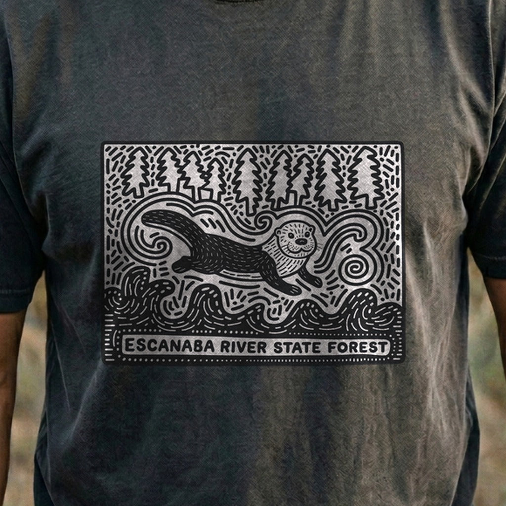 Escanaba River State Forest Cotton T-Shirt