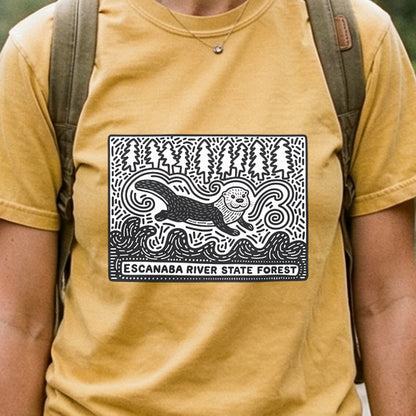 Escanaba River State Forest Cotton T-Shirt