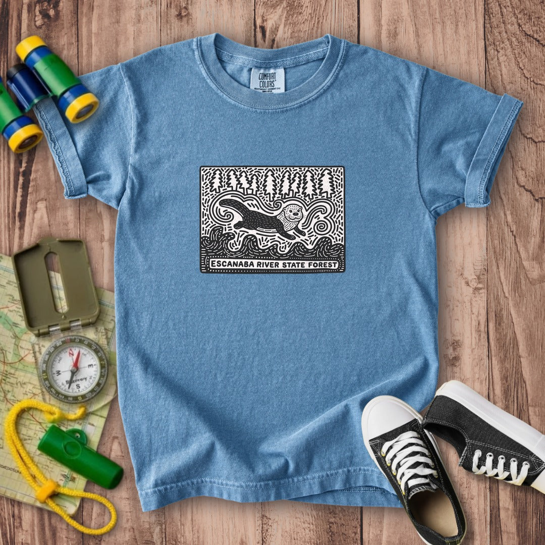 Escanaba River State Forest Kids Cotton T-Shirt