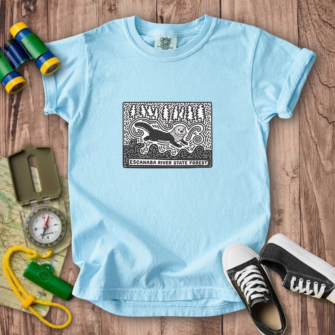 Escanaba River State Forest Kids Cotton T-Shirt