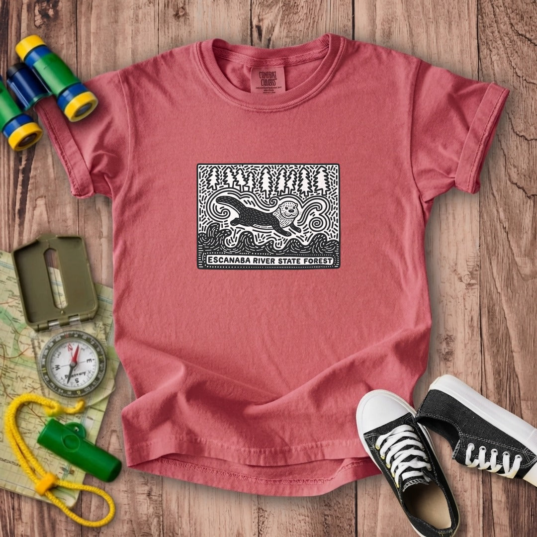 Escanaba River State Forest Kids Cotton T-Shirt