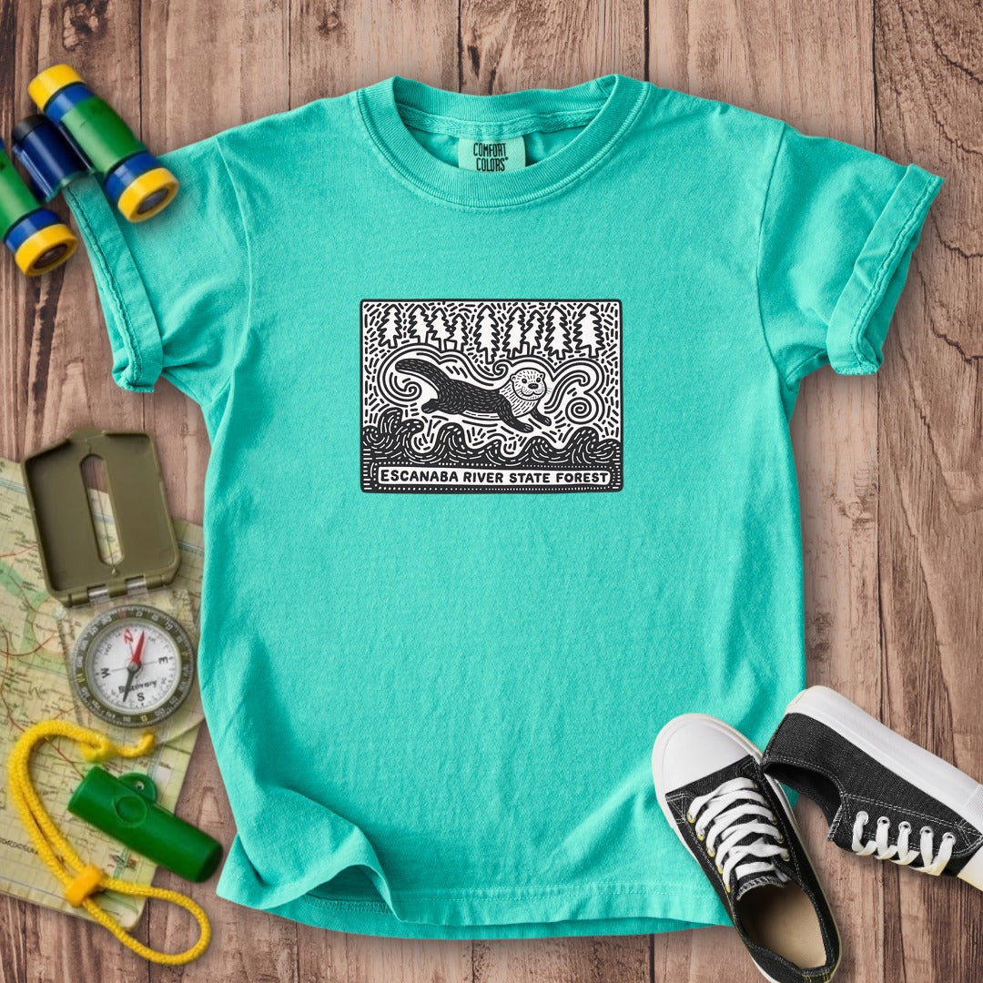 Escanaba River State Forest Kids Cotton T-Shirt