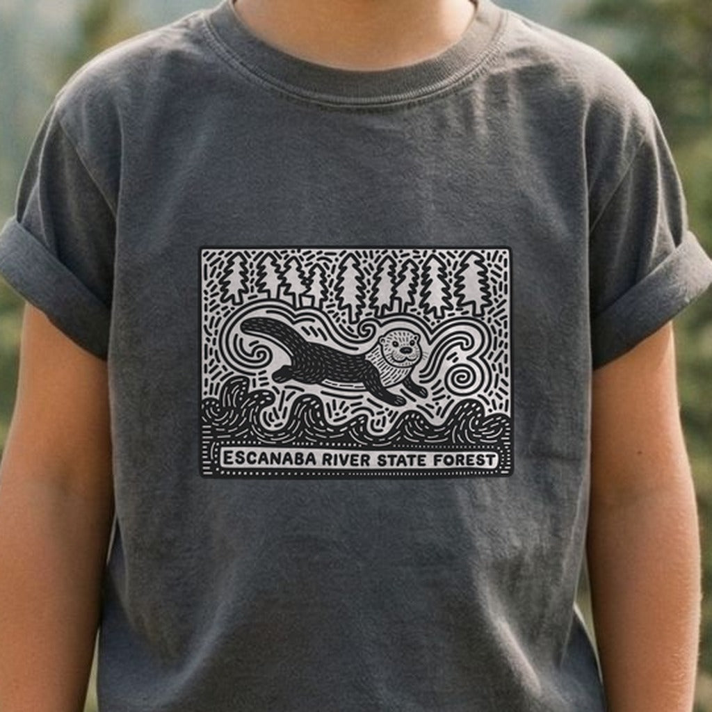 Escanaba River State Forest Kids Cotton T-Shirt