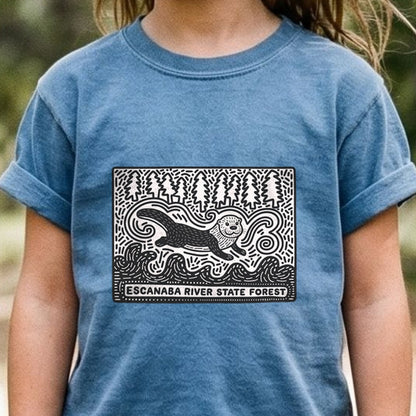 Escanaba River State Forest Kids Cotton T-Shirt