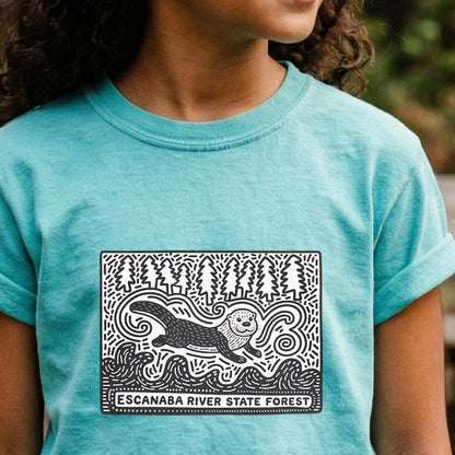 Escanaba River State Forest Kids Cotton T-Shirt