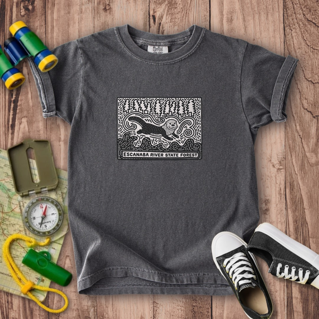 Escanaba River State Forest Kids Cotton T-Shirt