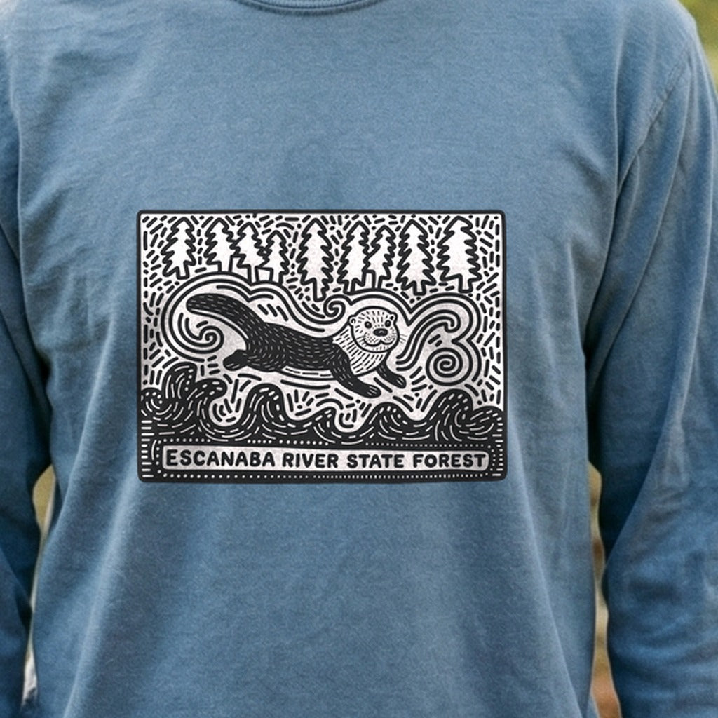 Escanaba River State Forest Cotton Long Sleeve