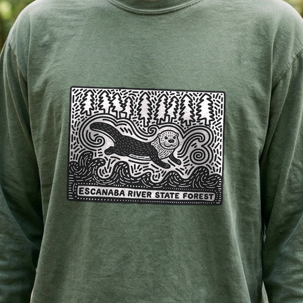 Escanaba River State Forest Cotton Long Sleeve