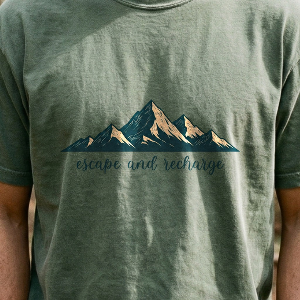 Escape and Recharge Cotton T-Shirt