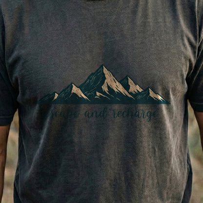 Escape and Recharge Cotton T-Shirt